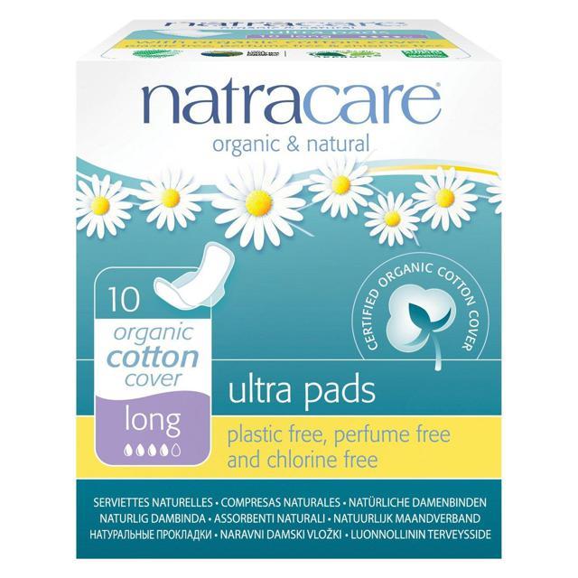 Natracare Binda Ultra Lång Vingar Binda, 10 st product image