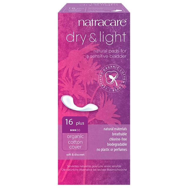 Natracare Inkontinensskydd Dry + Light Plus Inkontinensskydd, 16 st product image