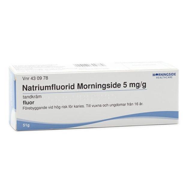 Natriumfluorid Morningside, tandkräm 5 mg/g, 51 gram product image