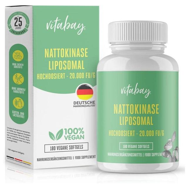 Nattokinase hochdosiert 20.000 FU/g 180 Stück product image