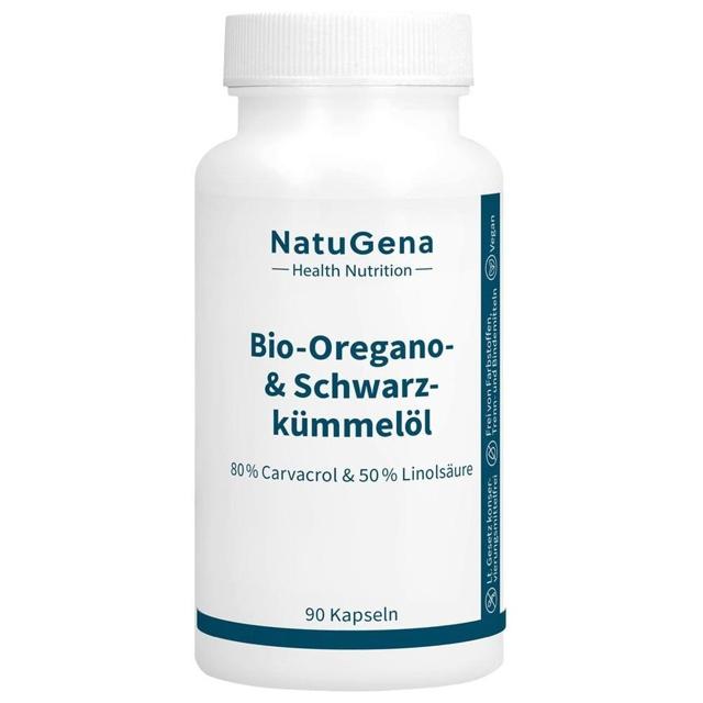 NatuGena Bio-Oregano & Schwarzkümmelöl 90 St Kapseln product image