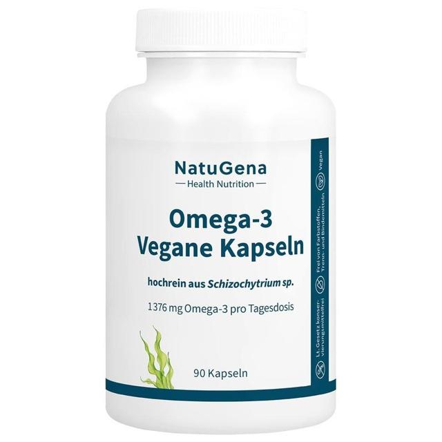 OMEGA-3 VEGAN 1376mg 751 DHA 375 EPA Algenöl Kaps. product image