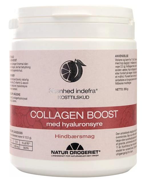 Natur Drogeriet Collagen-Boost med Hyaluronsyre - Hindbærsmag 350 g product image
