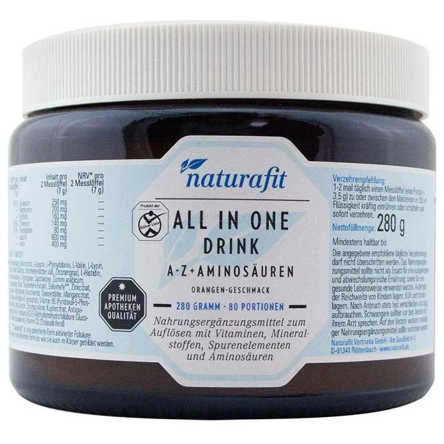 NATURAFIT All in One Drink A-Z+Aminosäuren Pulver product image