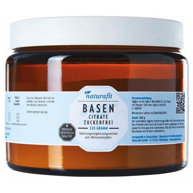 NATURAFIT Basencitrate zuckerfrei Pulver product image
