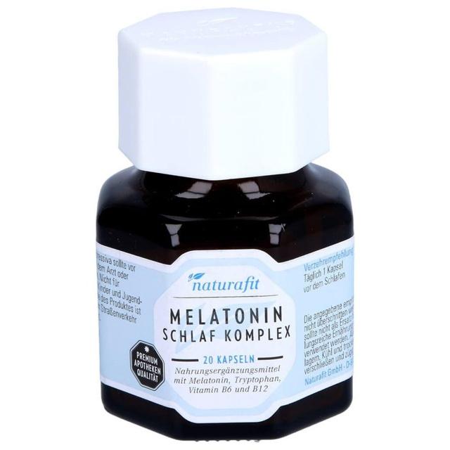 Naturafit Melatonin Schlaf Komplex Kapseln, 20 St Kapseln product image