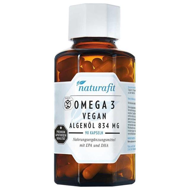 NATURAFIT Omega-3 vegan Algenöl 834 mg Kapseln product image