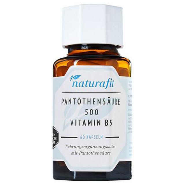 Naturafit Pantothensäure 500 Vitamin B5 Kapseln, 60 St Kapseln product image