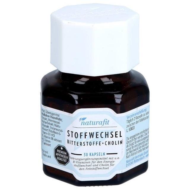 NATURAFIT Stoffwechsel Bitterstoffe+Cholin Kapseln product image