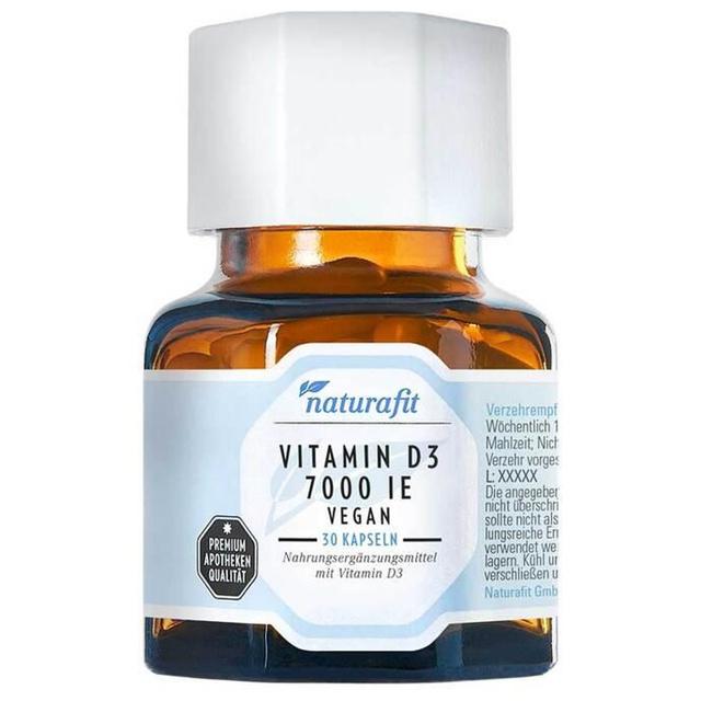 naturafit VITAMIN D3 7000 IE 30 St Kapseln product image