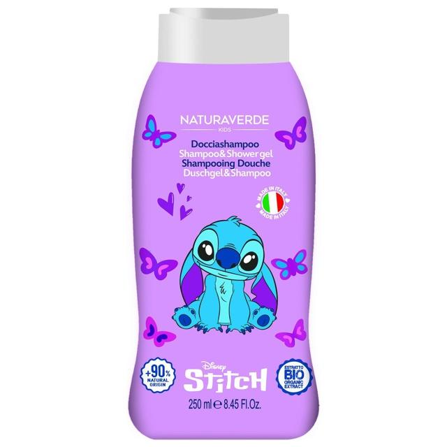 NATURAVERDE Kids Stitch Shampoo & Shower Gel Schampo & Duschtvål 250 ml product image