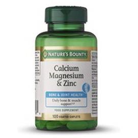 Nature's Bounty B-Calcium Magnesium & Zinc Coated Capsules 100 Units product image