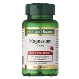 Nature's Bounty Magnesium 250 Mg 100 Tablets product image