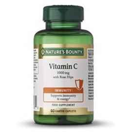 Nature's Bounty Vitamin C 1000 Mg With Rosehip Coated Capsules 60 Units product image