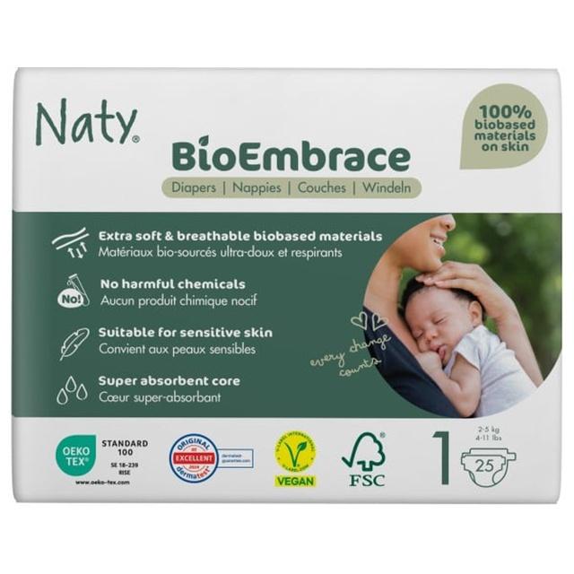 Naty Blöjor BioEmbrace storlek 1, 25 st product image
