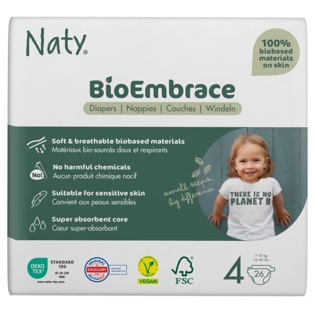 Naty BioEmbrace Blöjor Storlek 4, 26 st product image