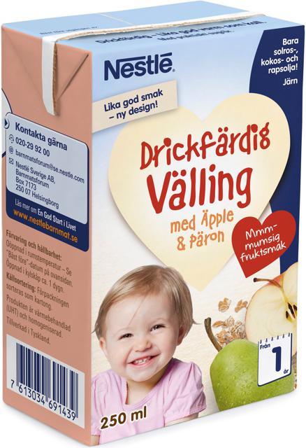 Nestlé Drickfärdig Välling Äpple & Päron 12 månader 250 ml product image