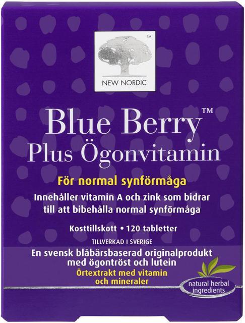 New Nordic Blue Berry Plus Ögonvitamin 120 tabletter product image