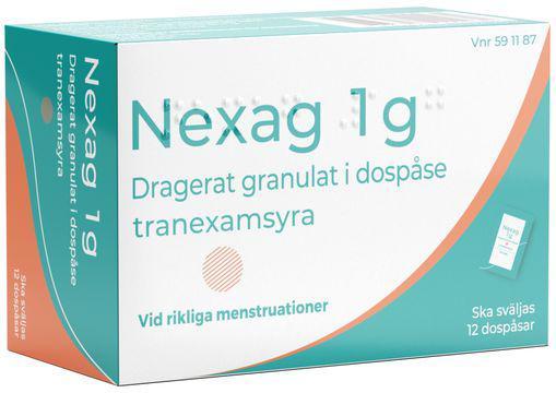 Nexag, dragerat granulat i dospåse 1 g, 12 doser product image