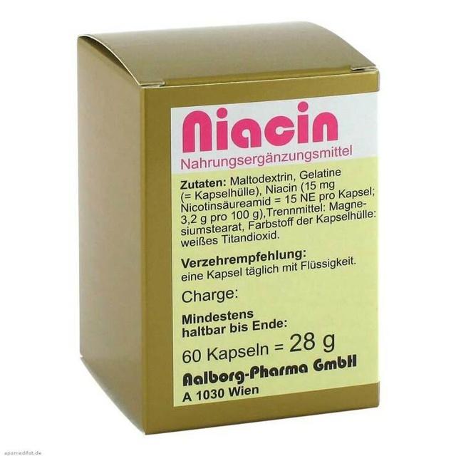 Niacin Kapseln, 60 St Kapseln product image