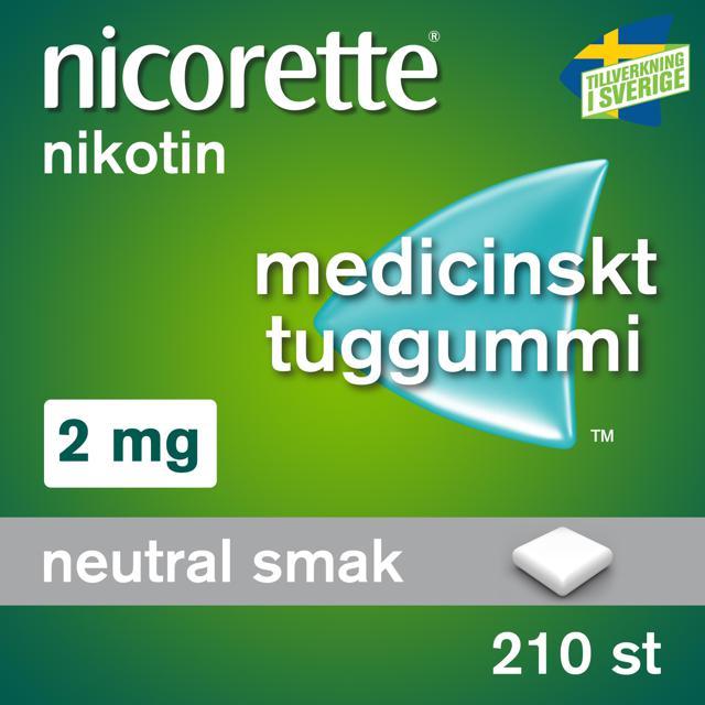 Nicorette, medicinskt tuggummi 2 mg 210 st product image
