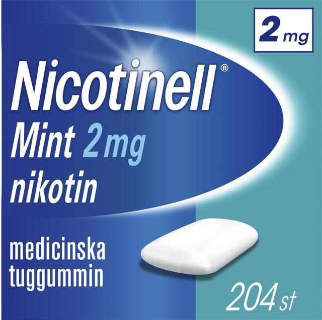Nicotinell Mint medicinskt tuggummi 2 mg 204 st product image