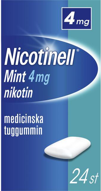 Nicotinell Mint 4mg Nikotin MedicinskaTuggummin 24 st product image