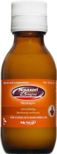 Nipaxon oral suspension 2,5 mg/ml 100 ml product image
