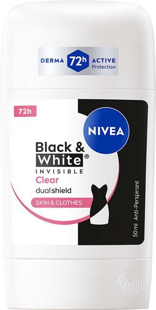 NIVEA Black & White Invisible Clear Stick 50 ml product image