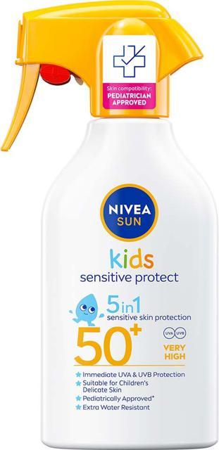NIVEA Kids Sensitive Protect Sun Trigger Spray SPF 50+ 250 ml product image