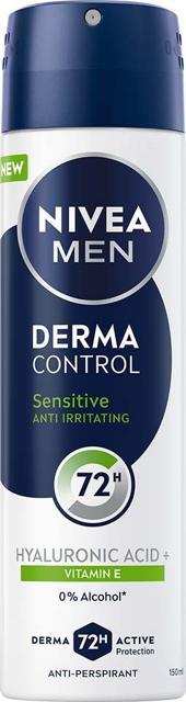 NIVEA MEN Antiperspirant Deo Spray Derma Control Sensitive 150 ml product image
