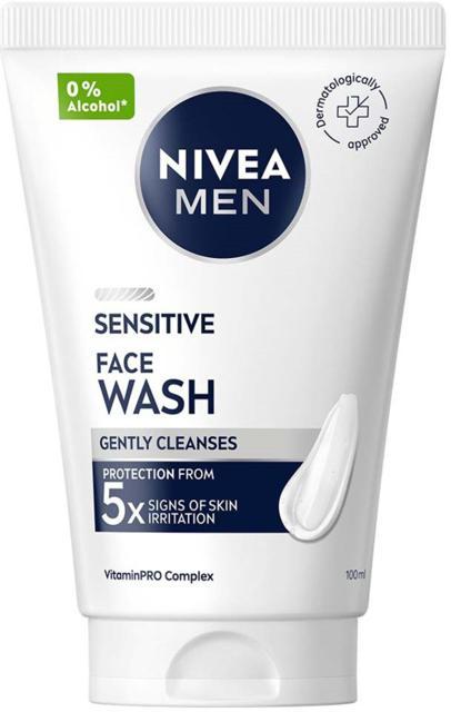 NIVEA MEN Sensitive Face Wash Ansiktsrengöring mot orenheter 100 ml product image