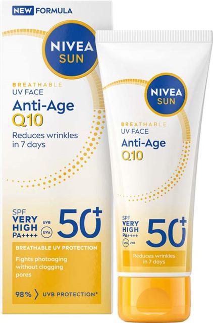 NIVEA SUN UV Face Anti-Age Q10 Cream SPF 50+ 40 ml product image