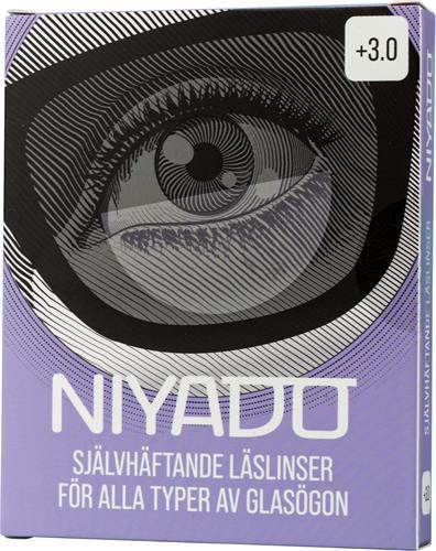 NIYADO Självhäftande Optiska Silikonlinser 1-par +3,0 product image