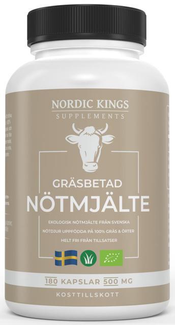 Nordic Kings Gräsbetad Nötmjälte EKO 180 kapslar product image