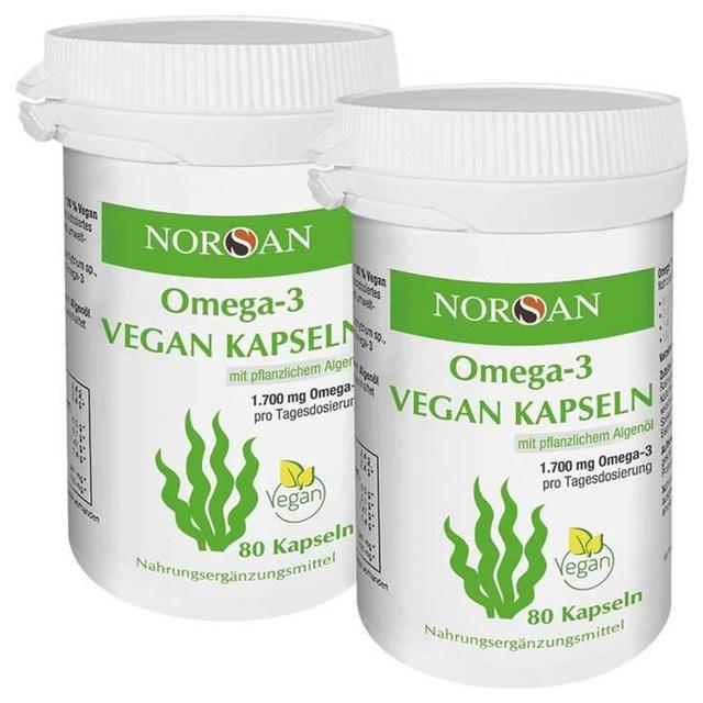 Norsan Omega-3 vegan Kapseln, 2x80 St Kapseln product image