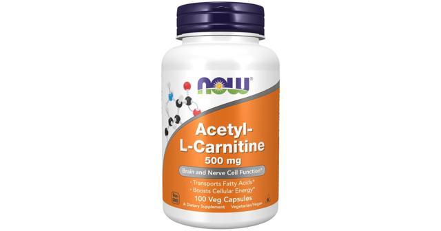 NOW Acetyllcarnitine 500 mg Kapslar product image