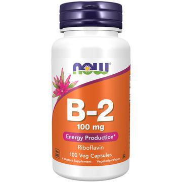 NOW B-2 Vitamin 100 mg Kapslar 100 st product image