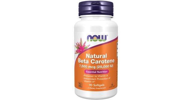 NOW Naturlig beta carotene 25000 Kapslar product image