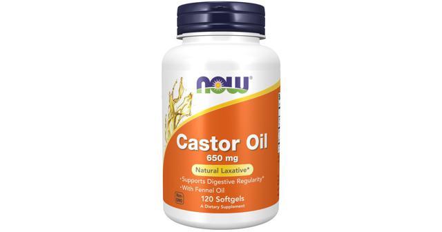 NOW Castor Oil 650mg 120 mjuka kapslar product image