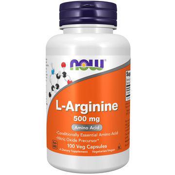 NOW L-Arginine 500 mg Kapslar 100 st product image