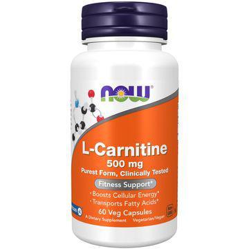 NOW L-Carnitine 500 mg Kapslar 60 st product image