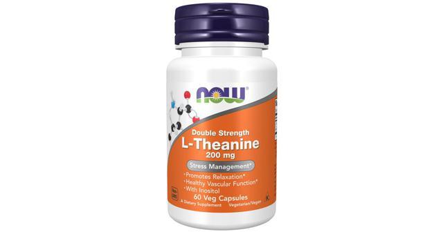 NOW Theanine 200 mg 60 kapslar product image