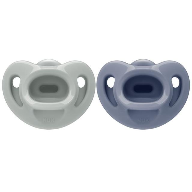 NUK First Choice Soft Green/Blue, stl 0-6 mån 2 st product image