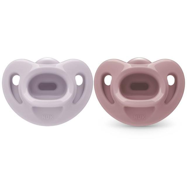 NUK First Choice Soft Purple/Red, stl 0-6 mån 2 st product image
