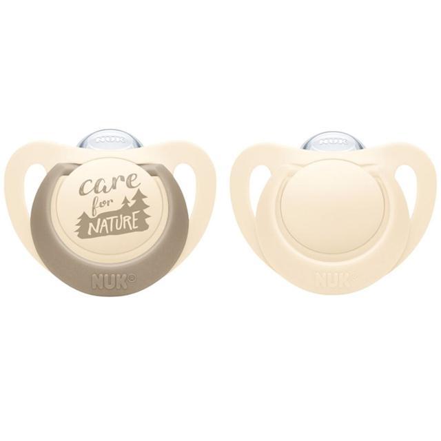 NUK For Nature Napp Silikon S1 Creme Nappar 2 st product image
