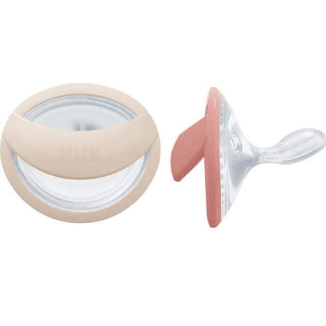 NUK Perfect match Beige/Red 0-6 mån, 2 st product image