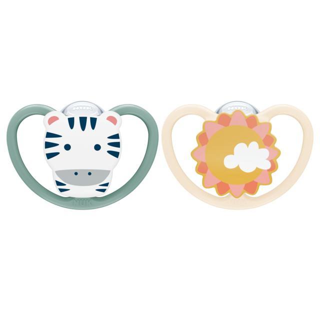 NUK Space napp stl 3 - zebra Nappar 2 st product image