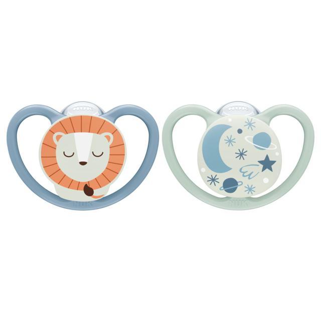 NUK Space napp night stl 1 - lion Nappar 2 st product image