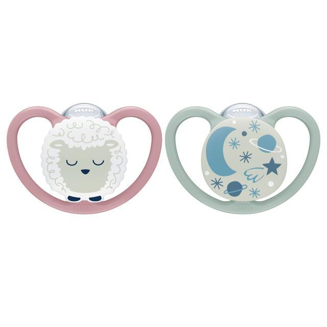 NUK Space napp night stl 2 - sheep Nappar 2 st product image